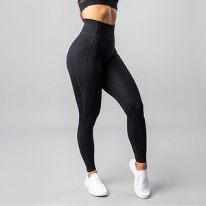 New Alphalete alphalux leggings with pockets black XS
